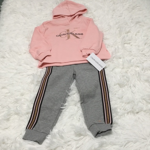 Calvin Klein Jeans Other - Calvin Klein-2 pc. Logo Hoodie & Pants Set.